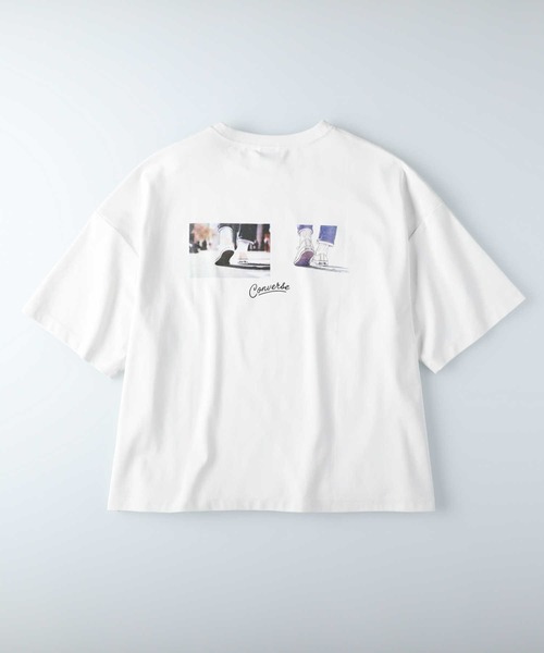 CONVERSE（コンバース）の「【CONVERSE】バックプリントＴシャツ（Tシャツ/カットソー・レディース・ホワイト/ブラック/ピンク・M/L）」の18枚目の写真