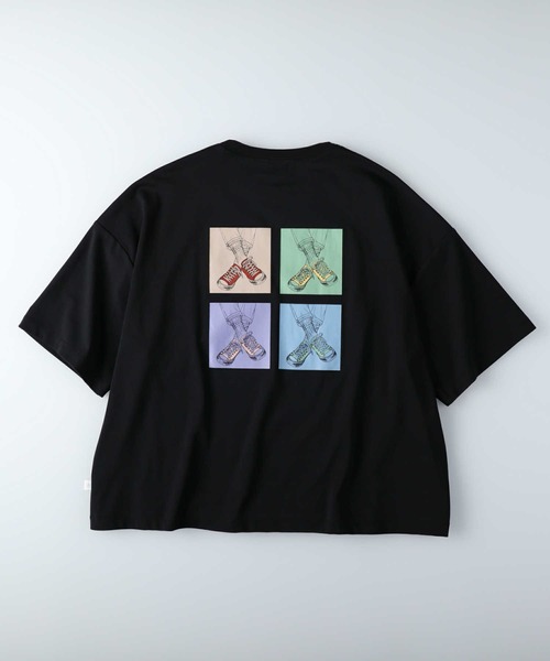 CONVERSE（コンバース）の「【CONVERSE】バックプリントＴシャツ（Tシャツ/カットソー・レディース・ホワイト/ブラック/ピンク・M/L）」の12枚目の写真