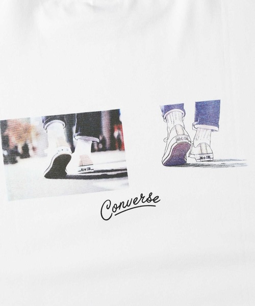 CONVERSE（コンバース）の「【CONVERSE】バックプリントＴシャツ（Tシャツ/カットソー・レディース・ホワイト/ブラック/ピンク・M/L）」の17枚目の写真