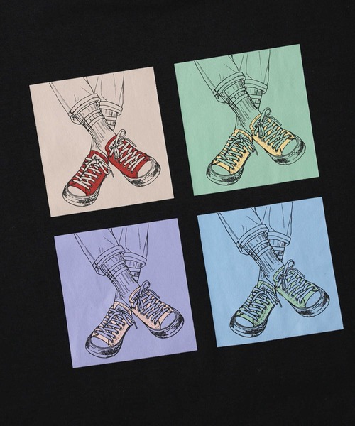 CONVERSE（コンバース）の「【CONVERSE】バックプリントＴシャツ（Tシャツ/カットソー・レディース・ホワイト/ブラック/ピンク・M/L）」の11枚目の写真