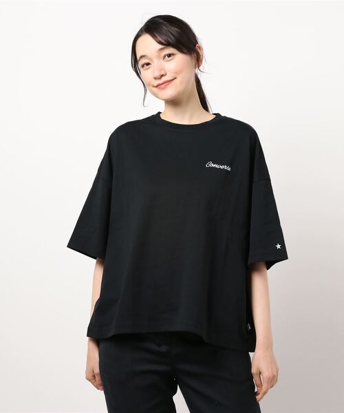 CONVERSE（コンバース）の「【CONVERSE】バックプリントＴシャツ（Tシャツ/カットソー・レディース・ホワイト/ブラック/ピンク・M/L）」の22枚目の写真