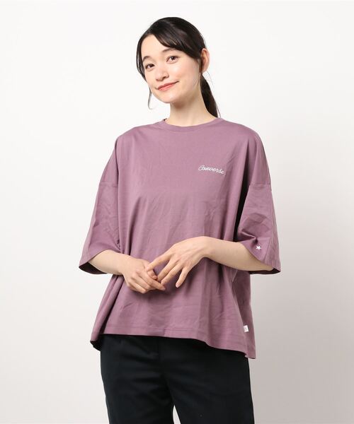 CONVERSE（コンバース）の「【CONVERSE】バックプリントＴシャツ（Tシャツ/カットソー・レディース・ホワイト/ブラック/ピンク・M/L）」の21枚目の写真