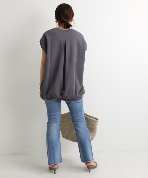 IENA（イエナ）の「ドライウラケコクーンプルオーバー◆（Tシャツ/カットソー・レディース・ホワイト/ライトグレー/グレー・FREE）」の10枚目の写真