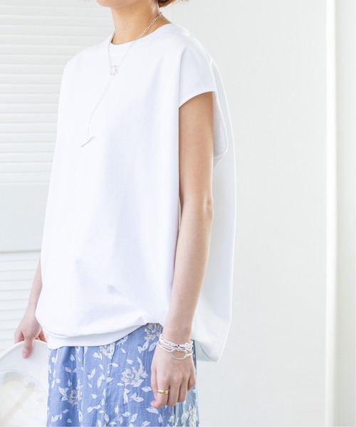 IENA（イエナ）の「ドライウラケコクーンプルオーバー◆（Tシャツ/カットソー・レディース・ホワイト/ライトグレー/グレー・FREE）」の7枚目の写真