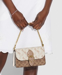 COACH | ビート クロスボディ クラッチ シグネチャー キャンバス ウィズ ホース アンド キャリッジ(ショルダーバッグ)