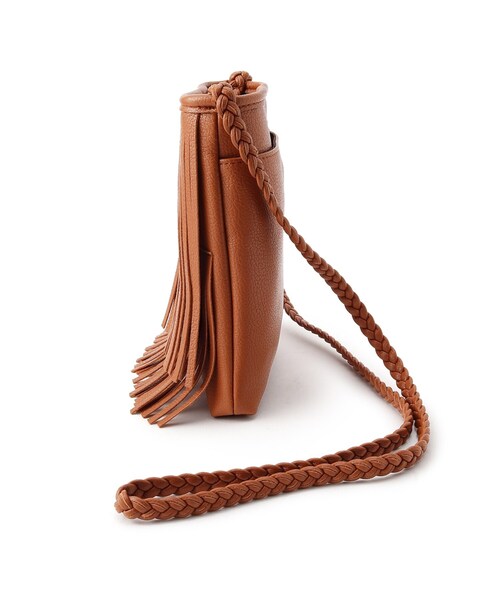 AG by aquagirl（エージーバイアクアガール）の「◆フリンジミニショルダー（ショルダーバッグ・レディース・ブラック/オフホワイト/キャメル・00）」の7枚目の写真