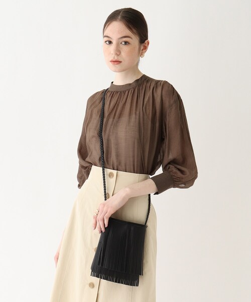 AG by aquagirl（エージーバイアクアガール）の「◆フリンジミニショルダー（ショルダーバッグ・レディース・ブラック/オフホワイト/キャメル・00）」の13枚目の写真