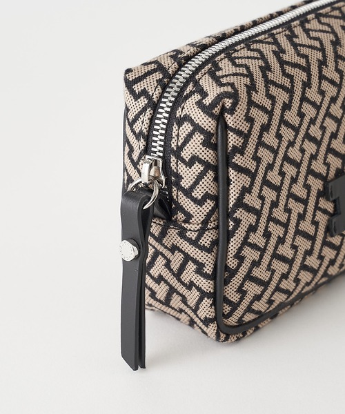 新品未使用 ■ イアクッチ モノグランマ ポーチ JACQUARD/RUGA IACUCCI(イアクッチ)｜モノグランマ ポーチ JACQUARD/RUGA