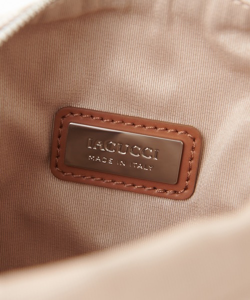 IACUCCI　モノグランマ ポーチ ベージュ IACUCCI ポーチ モノグランマ JACQUARD/CERVO レディース