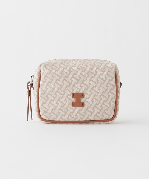 IACUCCI　モノグランマ ポーチ ベージュ IACUCCI｜モノグランマ ポーチ JACQUARD/CERVO | Rakuten