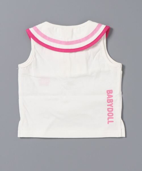 BABYDOLL（ベビードール）の「セーラー襟タンクトップ 5239K（タンクトップ・キッズ・ネイビー/ホワイト・90cm/120cm/100cm/110cm/130cm/80ｃｍ）」の3枚目の写真