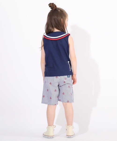 BABYDOLL（ベビードール）の「セーラー襟タンクトップ 5239K（タンクトップ・キッズ・ネイビー/ホワイト・90cm/120cm/100cm/110cm/130cm/80ｃｍ）」の6枚目の写真