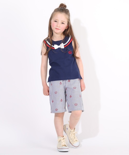 BABYDOLL（ベビードール）の「セーラー襟タンクトップ 5239K（タンクトップ・キッズ・ネイビー/ホワイト・90cm/120cm/100cm/110cm/130cm/80ｃｍ）」の5枚目の写真