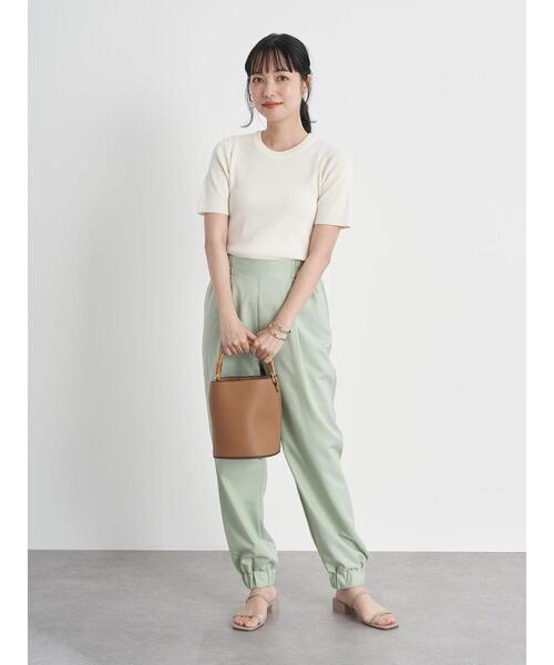 earth music&ecology(アースミュージックアンドエコロジー)の「キレイジョグパンツ *(その他パンツ・レディース・ラベンダー/ミント/アイボリー/ブラック・FREE)」の12枚目の写真