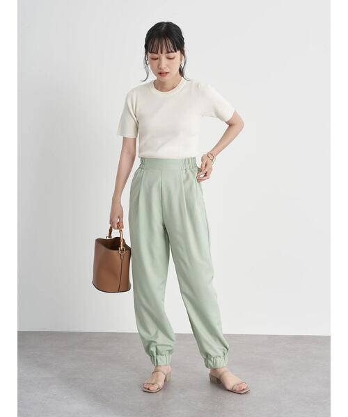 earth music&ecology(アースミュージックアンドエコロジー)の「キレイジョグパンツ *(その他パンツ・レディース・ラベンダー/ミント/アイボリー/ブラック・FREE)」の13枚目の写真