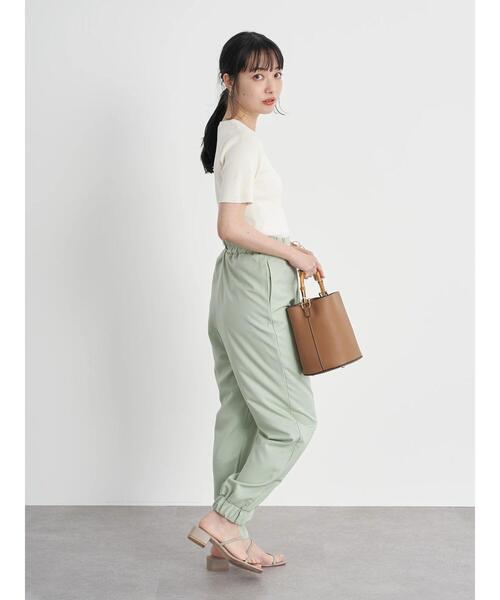 earth music&ecology(アースミュージックアンドエコロジー)の「キレイジョグパンツ *(その他パンツ・レディース・ラベンダー/ミント/アイボリー/ブラック・FREE)」の15枚目の写真