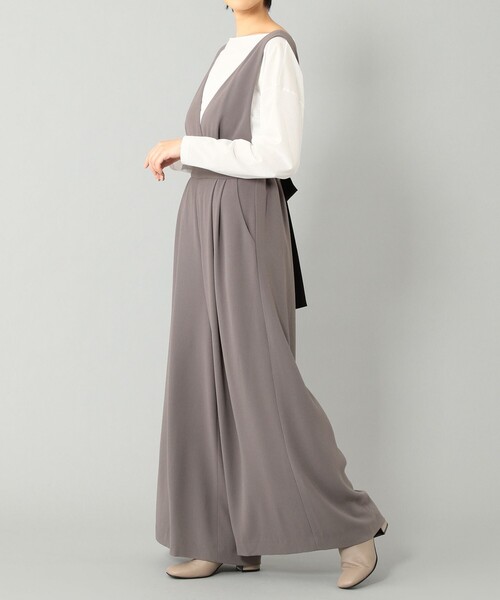 GRACE CLASS(グレースクラス)の「バックリボンサロペット(サロペット/オーバーオール・レディース・ブラック/グレー・36/38)」の4枚目の写真