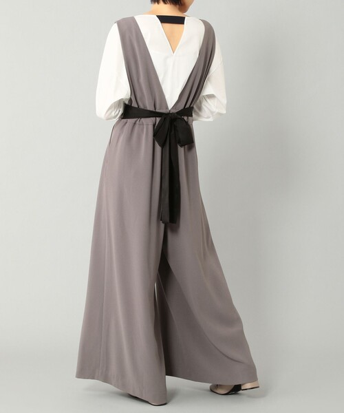 GRACE CLASS(グレースクラス)の「バックリボンサロペット(サロペット/オーバーオール・レディース・ブラック/グレー・36/38)」の5枚目の写真