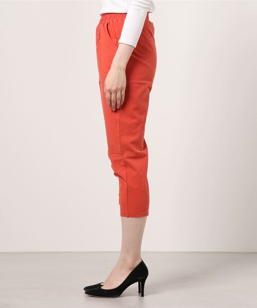 SFW（エスエフダブリュー）の「薄手ガウチョパンツ リネンパンツ 九分丈（その他パンツ・レディース・ブラック/ベージュ/イエロー/オレンジ/ブラウン系・LL/3L/4L/5L/M/L）」の11枚目の写真