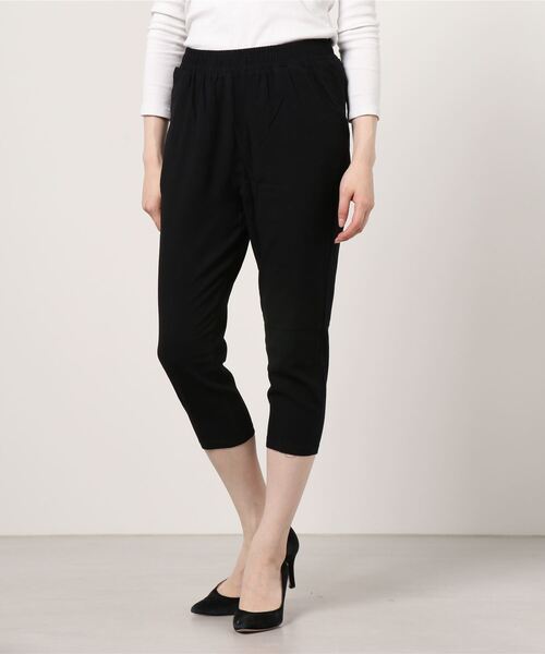 SFW（エスエフダブリュー）の「薄手ガウチョパンツ リネンパンツ 九分丈（その他パンツ・レディース・ブラック/ベージュ/イエロー/オレンジ/ブラウン系・LL/3L/4L/5L/M/L）」の6枚目の写真