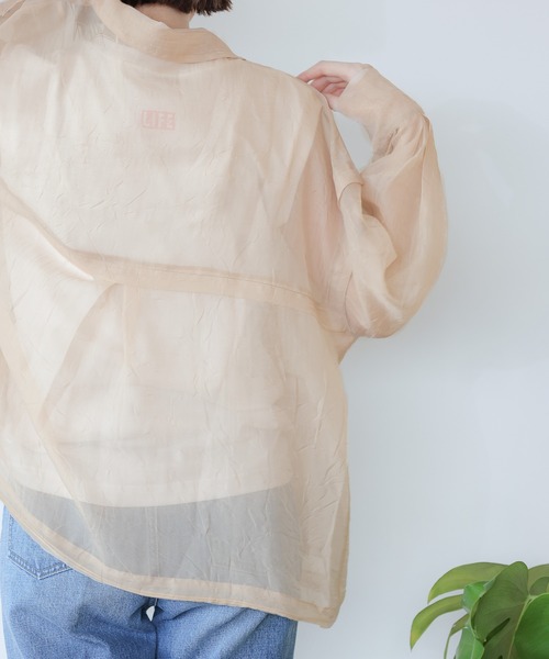 A part by（アパートバイ）の「Poシアーシャツブルゾン　952593（シャツ/ブラウス・レディース・ライトグレー/ベージュ/カーキ・FREE）」の12枚目の写真