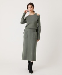 ブランド古着 Azul By Moussy アズールバイマウジーのワンピース ドレス グリーン カーキ 緑色系 ナイロン 古着通販 Zozoused