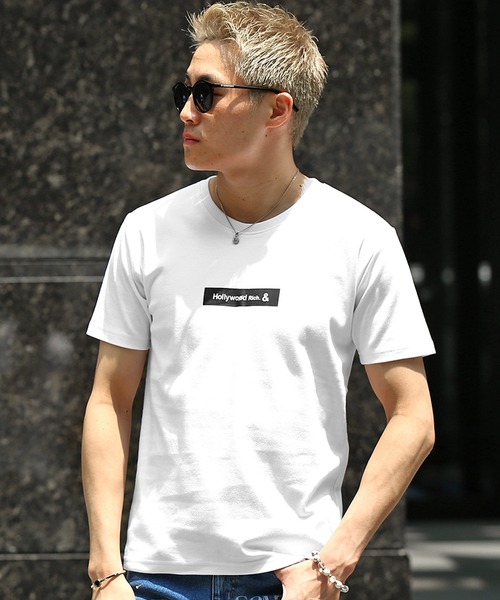 JOKER(ジョーカー)の「【JOKER】バックペイズリー&ハートロゴ柄半袖Tシャツ(Tシャツ/カットソー・メンズ・ホワイト/ブラック・M/XL/L)」の5枚目の写真