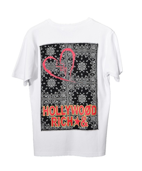 JOKER(ジョーカー)の「【JOKER】バックペイズリー&ハートロゴ柄半袖Tシャツ(Tシャツ/カットソー・メンズ・ホワイト/ブラック・M/XL/L)」の14枚目の写真