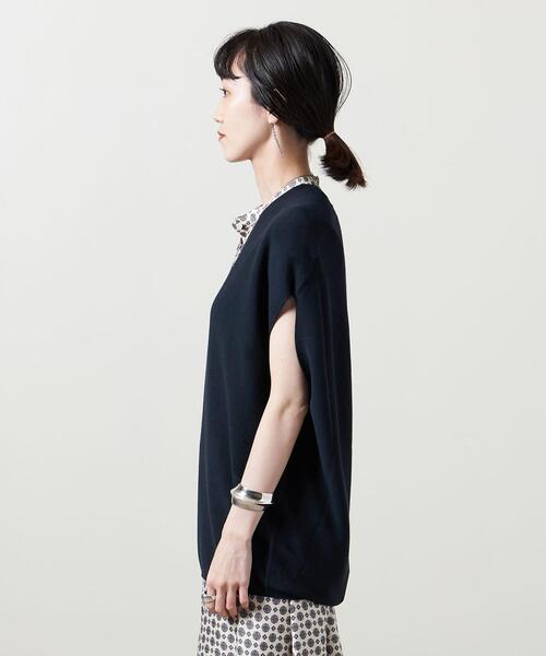 UNITED ARROWS(ユナイテッドアローズ)の「<UNITED ARROWS>バックボリューム フレンチスリーブ ニット W◆(ニット/セーター・レディース・ネイビー/レッド/モカ/その他7・FREE)」の18枚目の写真