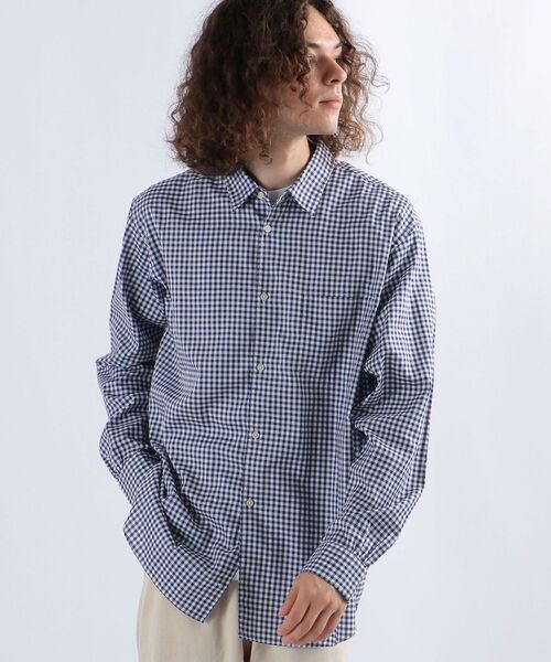 SHIPS any(シップス エニィ)の「SHIPS any: ALBINI コットン オックス 長袖シャツ◇(シャツ/ブラウス・メンズ・ブルー/ブルー系その他/ロイヤルブルー・SMALL/MEDIUM/LARGE/X-LARGE)」の8枚目の写真