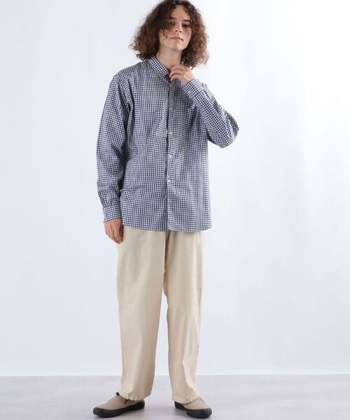 SHIPS any(シップス エニィ)の「SHIPS any: ALBINI コットン オックス 長袖シャツ◇(シャツ/ブラウス・メンズ・ブルー/ブルー系その他/ロイヤルブルー・SMALL/MEDIUM/LARGE/X-LARGE)」の9枚目の写真