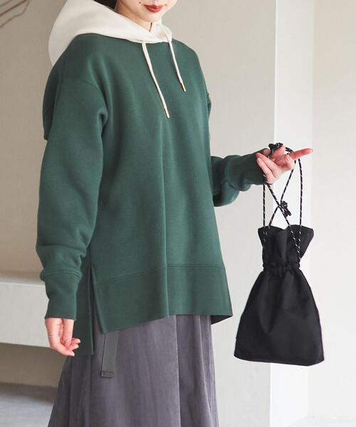 coen（コーエン）の「巾着ポーチショルダーバッグ（ショルダーバッグ・レディース・パープル/ブラック/ホワイト・FREE）」の19枚目の写真