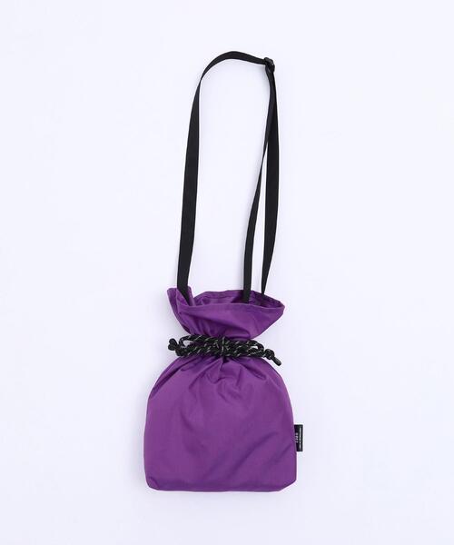 coen（コーエン）の「巾着ポーチショルダーバッグ（ショルダーバッグ・レディース・パープル/ブラック/ホワイト・FREE）」の14枚目の写真