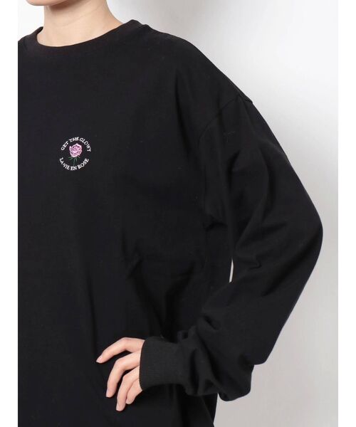 jouetie（ジュエティ）の「ROSE サークルロンT（Tシャツ/カットソー・レディース・ライトブルー/ブラック/オフホワイト・MEDIUM）」の11枚目の写真