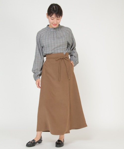 ikka(イッカ)の「フェイクスウェードラップスカート(スカート・レディース・ベージュ/ブラウン/グリーン・M/L)」の14枚目の写真