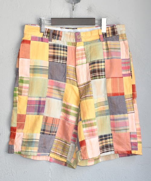 J.CREW(ジェイクルー)の「【ヴィンテージ古着】J.CREW パッチワーク コットン ショートパンツ(その他パンツ・メンズ・マルチ・31inch)」の2枚目の写真