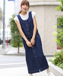 チチカカ | リサイクルデニムワンピース(ジャンパースカート)