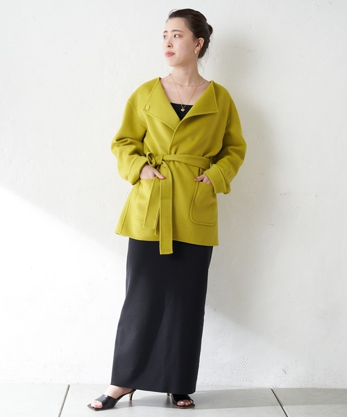 SHENERY（シーナリー）の「ベルテッドリバーミディコート（その他