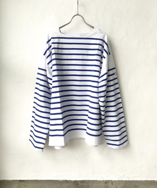 MONT KEMMEL(モンケメル)の「モンケメル/MONT KEMMEL BIG BASQUE BORDER LS TEE(Tシャツ/カットソー・メンズ・ブルー/ブラック・MEDIUM/S/LARGE)」の2枚目の写真