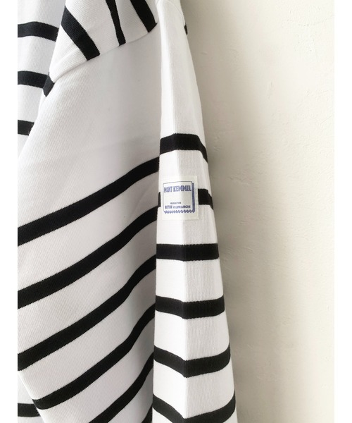 MONT KEMMEL(モンケメル)の「モンケメル/MONT KEMMEL BIG BASQUE BORDER LS TEE(Tシャツ/カットソー・メンズ・ブルー/ブラック・MEDIUM/S/LARGE)」の9枚目の写真