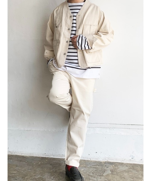 MONT KEMMEL(モンケメル)の「モンケメル/MONT KEMMEL BIG BASQUE BORDER LS TEE(Tシャツ/カットソー・メンズ・ブルー/ブラック・MEDIUM/S/LARGE)」の20枚目の写真