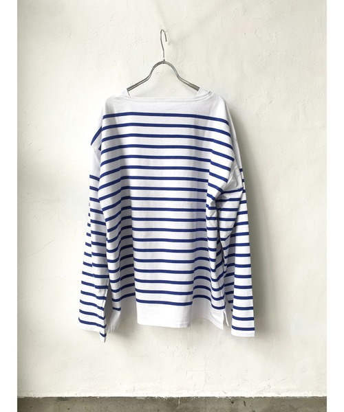 MONT KEMMEL(モンケメル)の「モンケメル/MONT KEMMEL BIG BASQUE BORDER LS TEE(Tシャツ/カットソー・メンズ・ブルー/ブラック・MEDIUM/S/LARGE)」の7枚目の写真