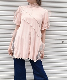 lilLilly | リブフリルワンピース(ワンピース)