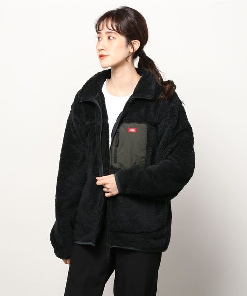 Dickies(ディッキーズ)の「Dickies/ディッキーズ ビッグシルエット シャギーボアフリース ポケット ブルゾン(ブルゾン・メンズ・ブラック/ベージュ/オフホワイト/ブルー系その他・M/L/XL)」の10枚目の写真