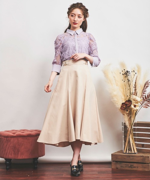 NOELA（ノエラ）の「スエードライクスカート（スカート・レディース・ベージュ/ピンク/ブルー・S/M）」の5枚目の写真