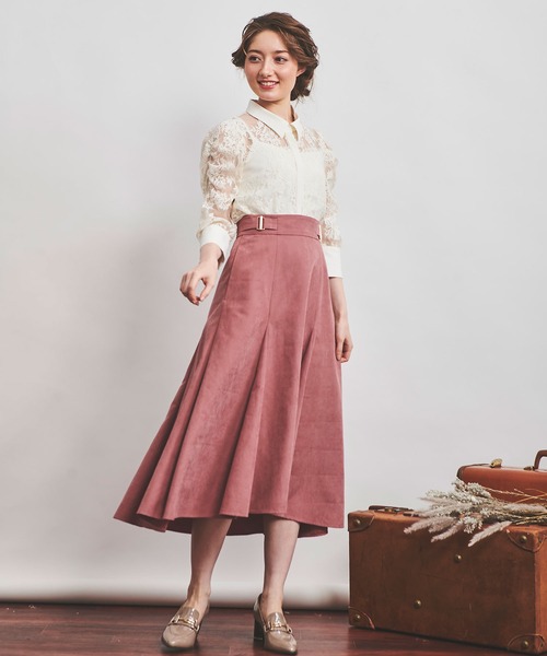 NOELA（ノエラ）の「スエードライクスカート（スカート・レディース・ベージュ/ピンク/ブルー・S/M）」の16枚目の写真