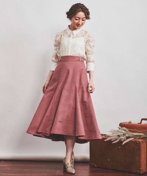 NOELA（ノエラ）の「スエードライクスカート（スカート・レディース・ベージュ/ピンク/ブルー・S/M）」の19枚目の写真