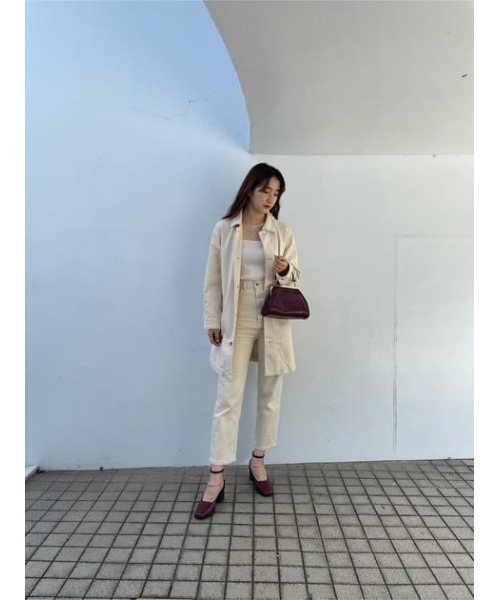 M_(エムアンダーバー)の「【M_】OGC OVERSIZED SHOP コート(その他アウター・レディース・アイボリー/ブラック・FREE)」の18枚目の写真