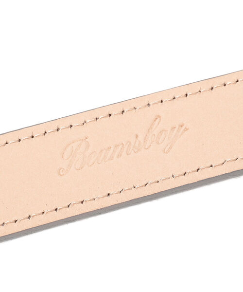 BEAMS BOY（ビームスボーイ）の「BEAMS BOY / ハラコ レザー ベルト（ベルト・レディース・ブラック/グレー・ONE SIZE）」の5枚目の写真