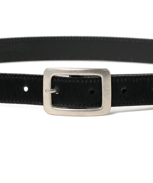 BEAMS BOY（ビームスボーイ）の「BEAMS BOY / ハラコ レザー ベルト（ベルト・レディース・ブラック/グレー・ONE SIZE）」の6枚目の写真